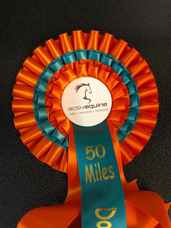 50 Miles Mileage Award Rosette